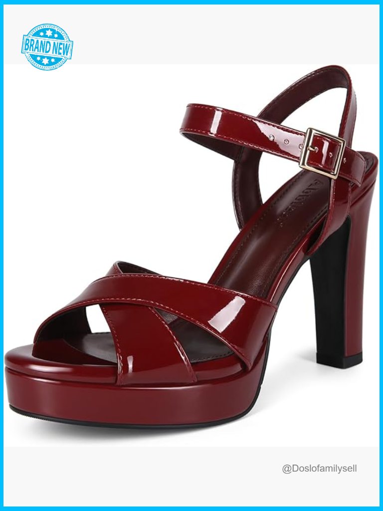 Strappy Chunky Heel Sandals Open Toe Ankle Strap Platform Dress Shoes Y2k